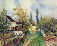 Alfred Sisley A path at Les Sablons